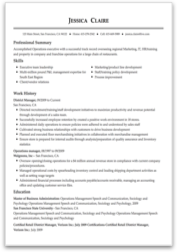 Branch Manager resume example