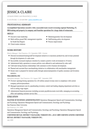 Certified Nursing resume example