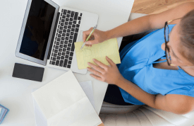 Image of women in front of a computer