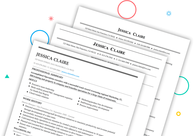 Image of 3 resume examples Slider Image 2